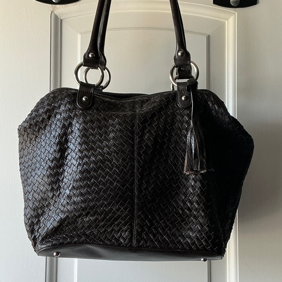 Talbots Dark Brown Leather Satchel Handbag - Picture 1 of 5